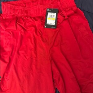 Under Armour Red Athletic Shorts